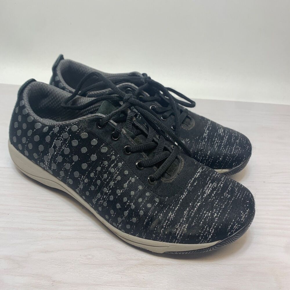 Dansko Hanna Women Size EU 39 US 8.5 9 Polka Dot Athletic Shoes Black Gray